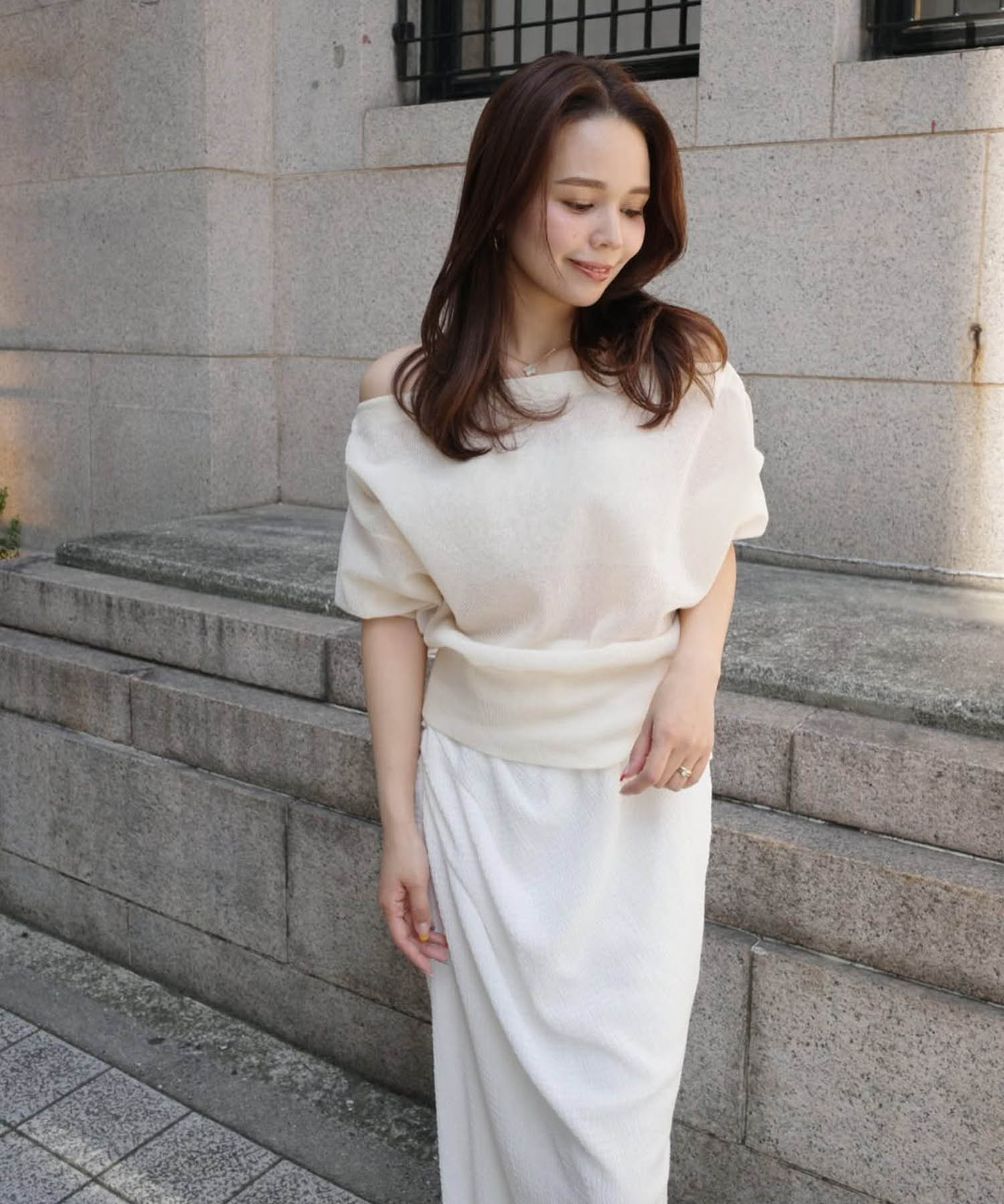 ALLONGE 2way off shoulder pull